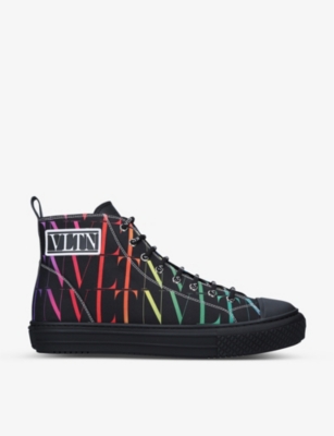 Valentino Garavani Vltn Times Giggies Hi-top Sneakers In Black