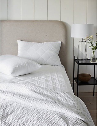 THE WHITE COMPANY: Quilted king cotton mattress protector