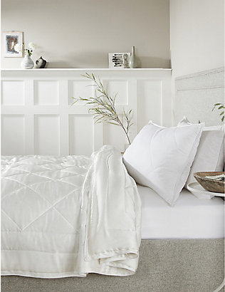 THE WHITE COMPANY: Ultimate silk surround pillow 50cm x 90cm