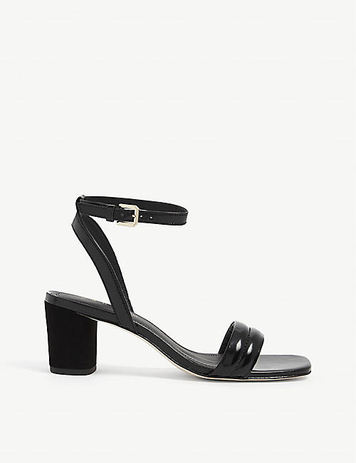 SANDRO: Lauren heeled leather sandals