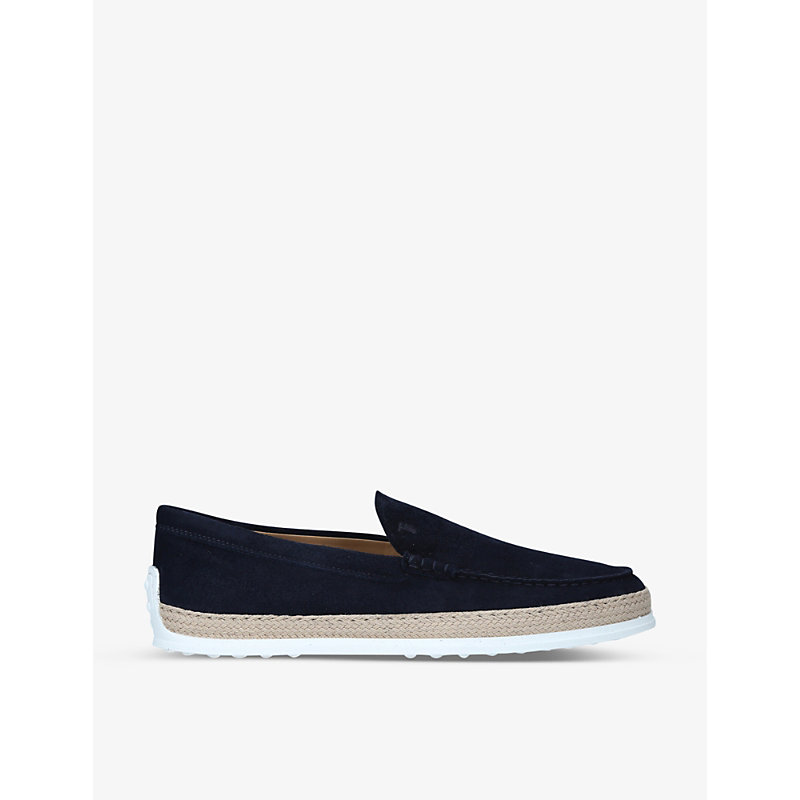 Tod's Pontofola Contrast-sole Suede Moccasins