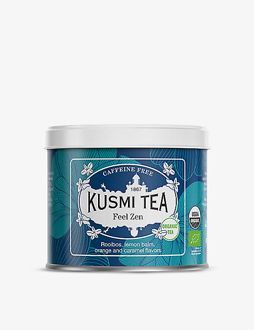 KUSMI TEA: Feel Zen organic loose tea tin 100g
