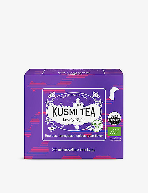 KUSMI TEA: Lovely Night organic tea bags box of 20