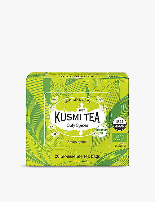 KUSMI TEA: Only Spices organic tea bags box of 20