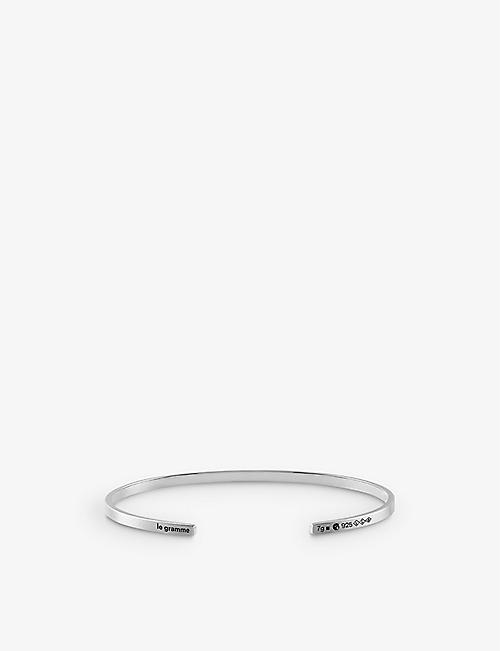 LE GRAMME: Ribbon Le 7g sterling silver cuff bracelet