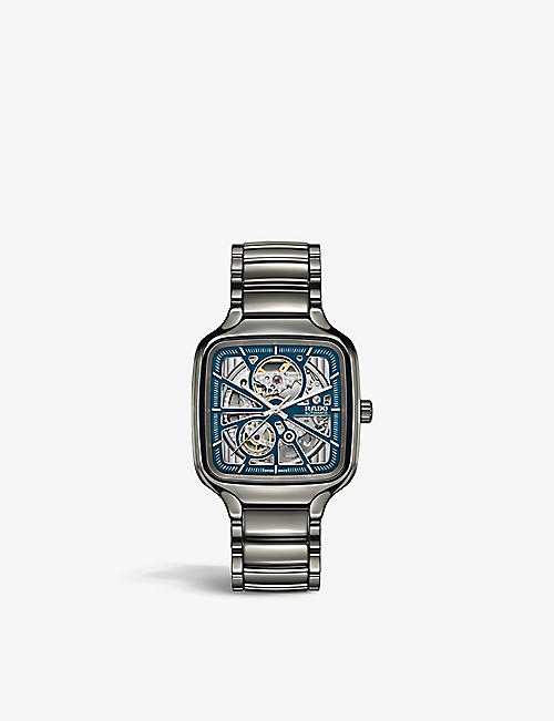 RADO: R27083202 True Square Automatic Open Heart high-tech ceramic watch