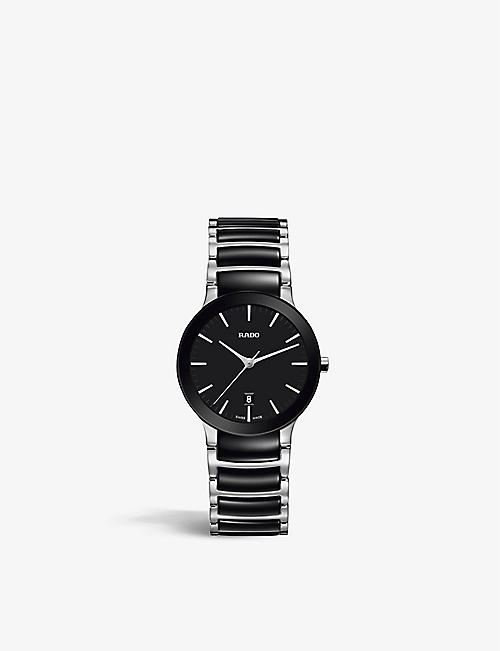 RADO: R30080762 Centrix Automatic high-tech ceramic stainless-steel watch