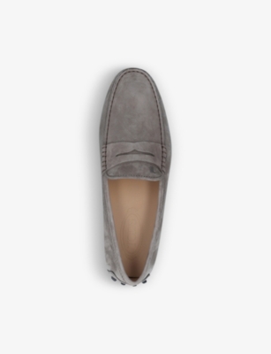 women grey loafers