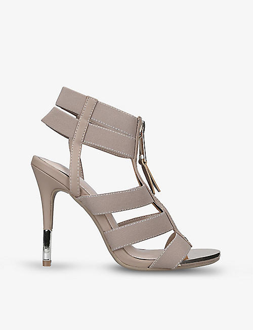 CARVELA: Kunning zip-detail ankle-strap heels