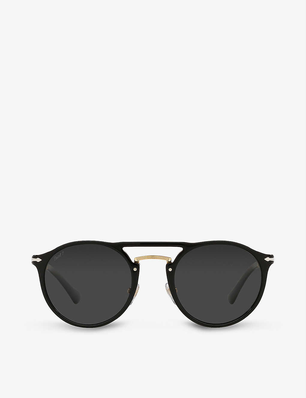 Persol Po3264s Phantos-frame Acetate Sunglasses In Polarized Dark Black