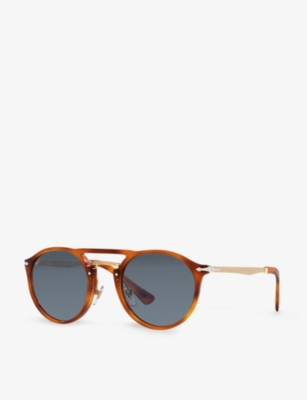 Persol Po3264s Phantos-frame Acetate Sunglasses In Brown