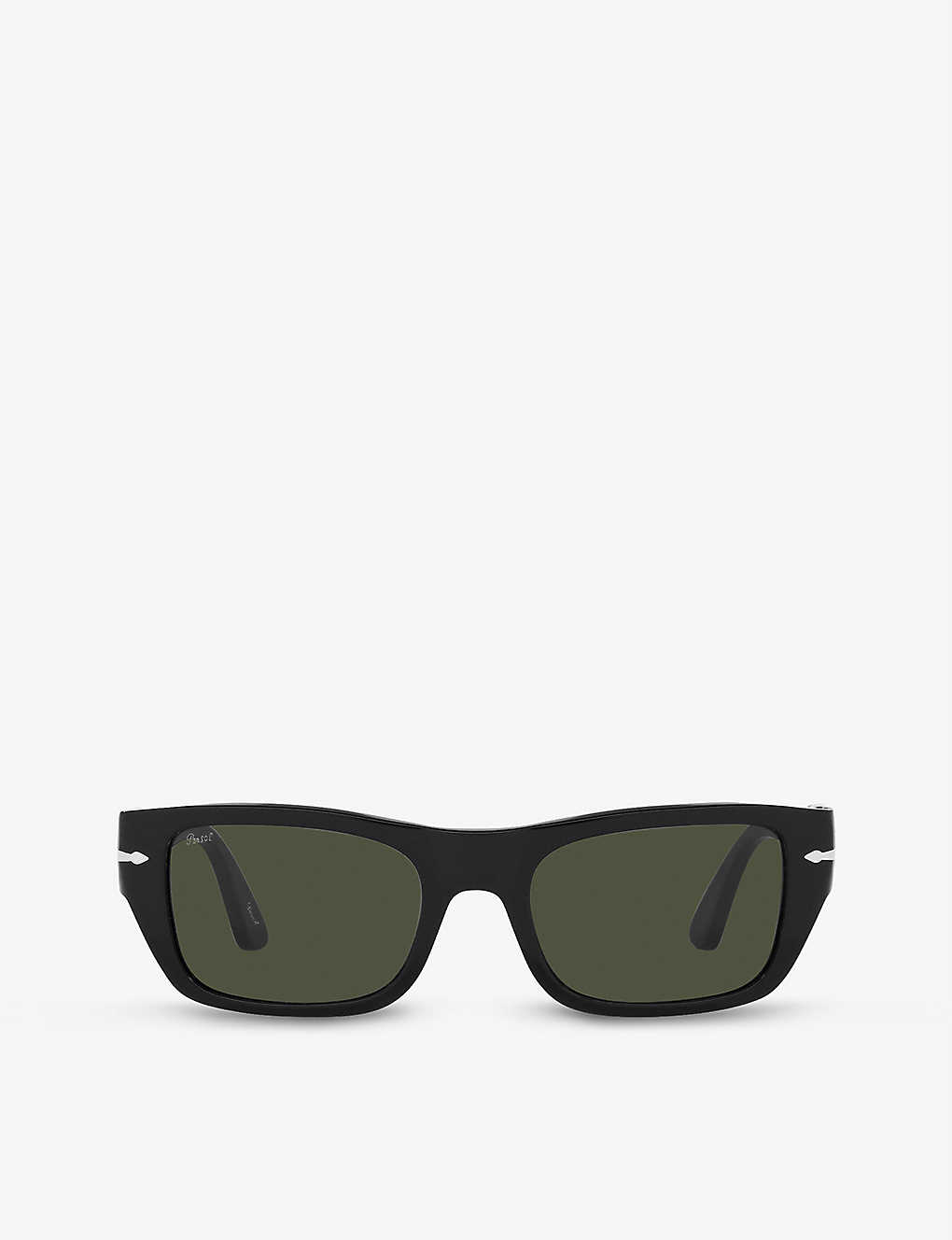 Persol Po3268s Rectangle-frame Acetate Sunglasses In Black