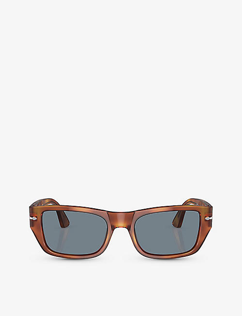 PERSOL: PO3268S rectangle-frame acetate sunglasses
