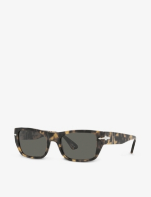Persol Po3268s Rectangular-frame Acetate Sunglasses In Brown