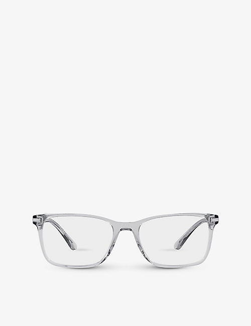PRADA: PR 14WV rectangle-frame eyeglasses