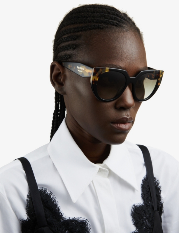 PR14WS cat eye-frame acetate sunglasses