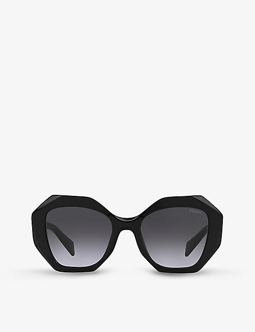 PRADA: PR16WS irregular-frame acetate sunglasses