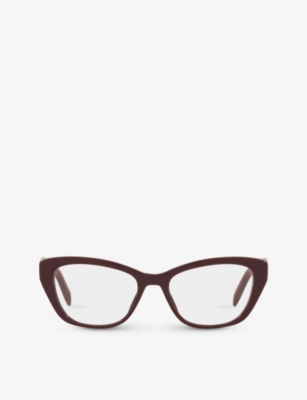 PRADA: PR 19WV cat eye-frame acetate optical glasses