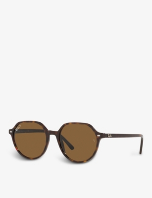 Ray Ban Thalia Sunglasses Tortoise Frame Brown Lenses Polarized 53-18 In Brown