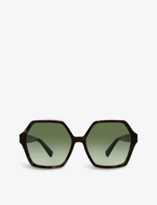 VALENTINO GARAVANI - VA4088 irregular-frame tortoiseshell  display picture 1