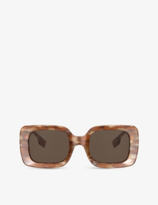 BURBERRY: BE4327 Delilah square-frame acetate sunglasses