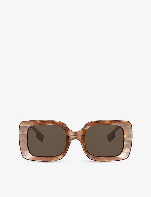 BURBERRY: BE4327 Delilah square-frame acetate sunglasses