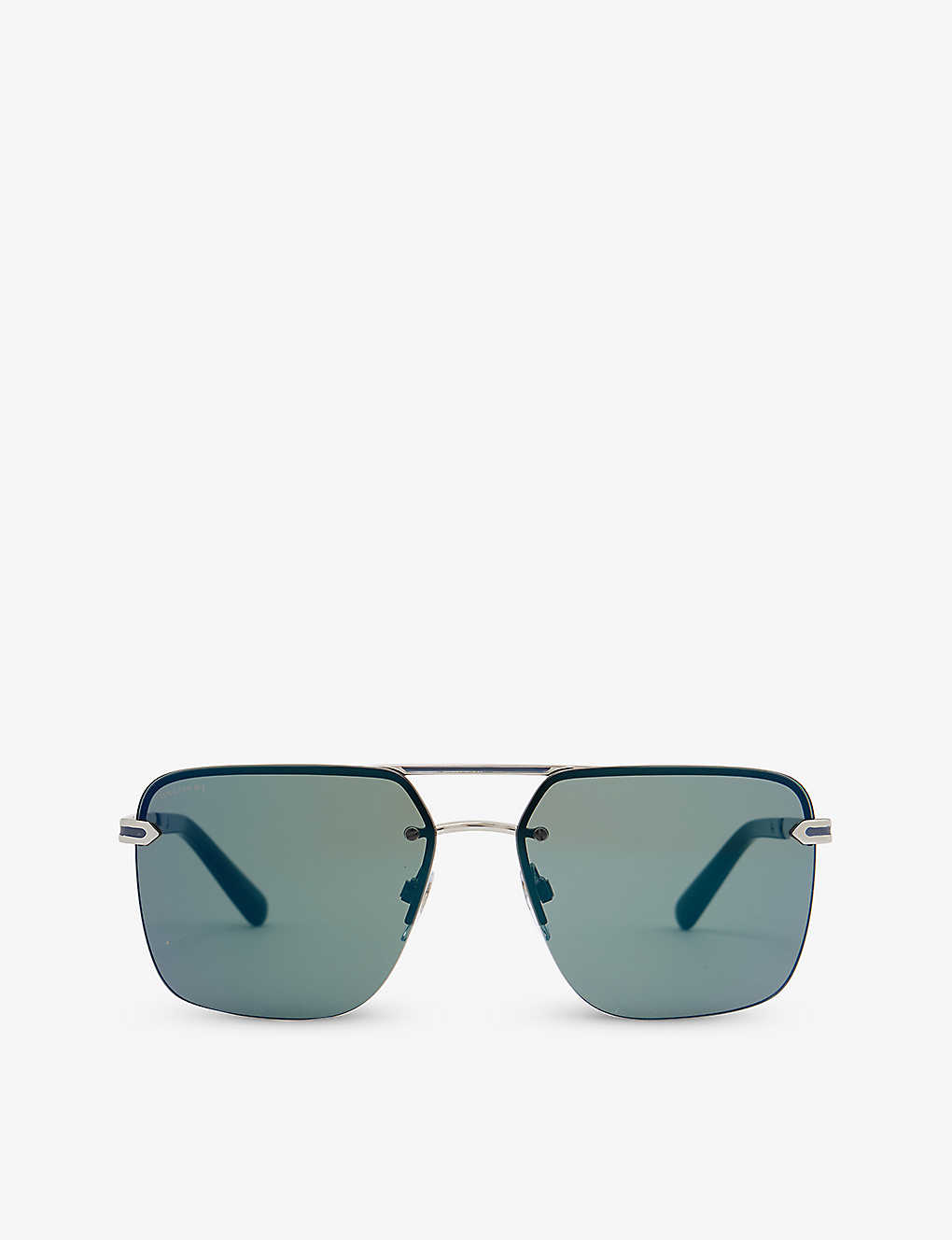 Bvlgari Bv5054 61 Aviator-frame Metal Sunglasses In Grey