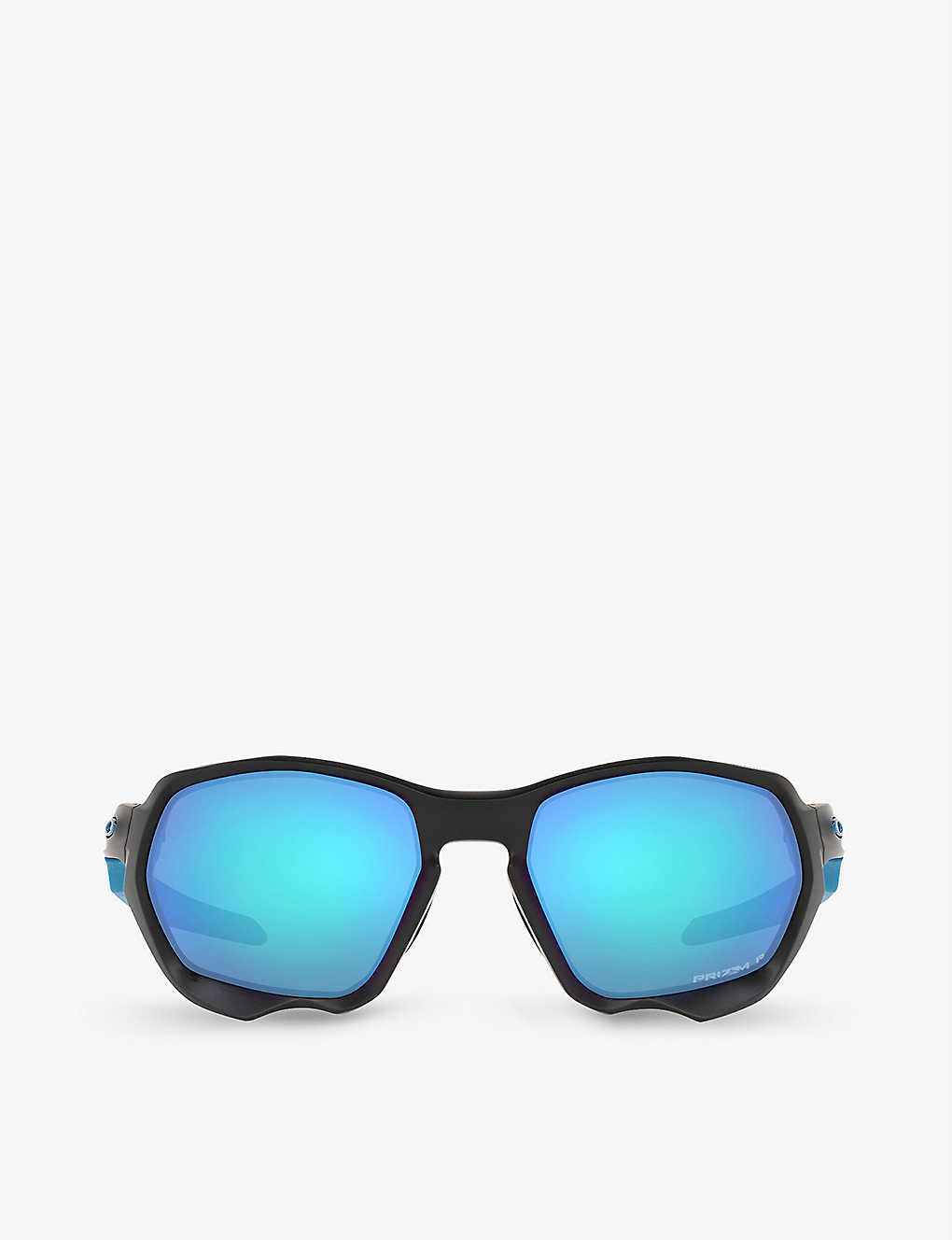 Oakley Oo9019 Plazma Rectangle-frame Nylon Sunglasses In Black