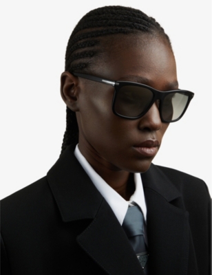 PRADA: PR 18WS square-frame acetate sunglasses