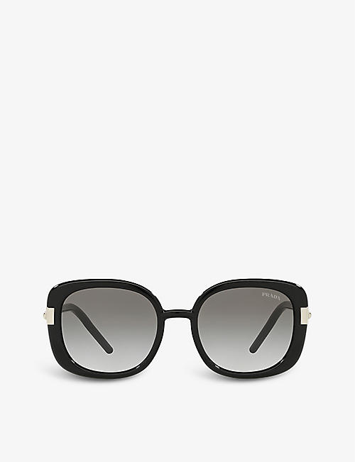 PRADA: PR 04WS 53 rectangular-frame acetate sunglasses