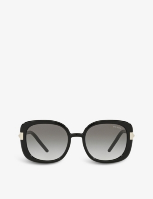 PRADA - PR 04WS 53 rectangular-frame acetate sunglasses 