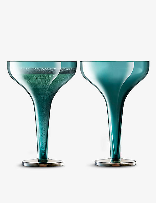 LSA: Epoque champagne saucers set of two