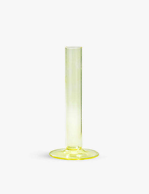 ANNA + NINA: Bubble small curved glass vase 10cm