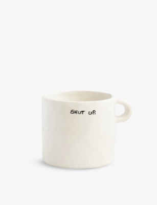 Anna + Nina Shut Up Ceramic Mug 9cm