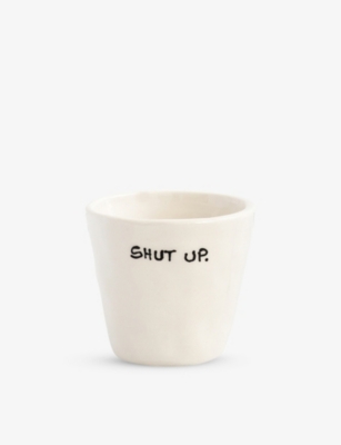 ANNA + NINA: Shut Up ceramic espresso cup 5.5cm