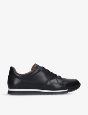 MAGNANNI IBIZA LEATHER LOW-TOP TRAINERS,R03730059