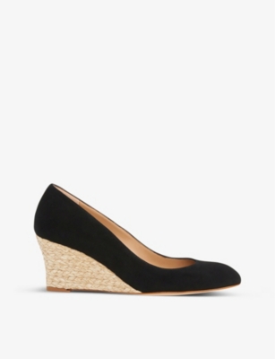 LK BENNETT: Eevi wedge leather courts