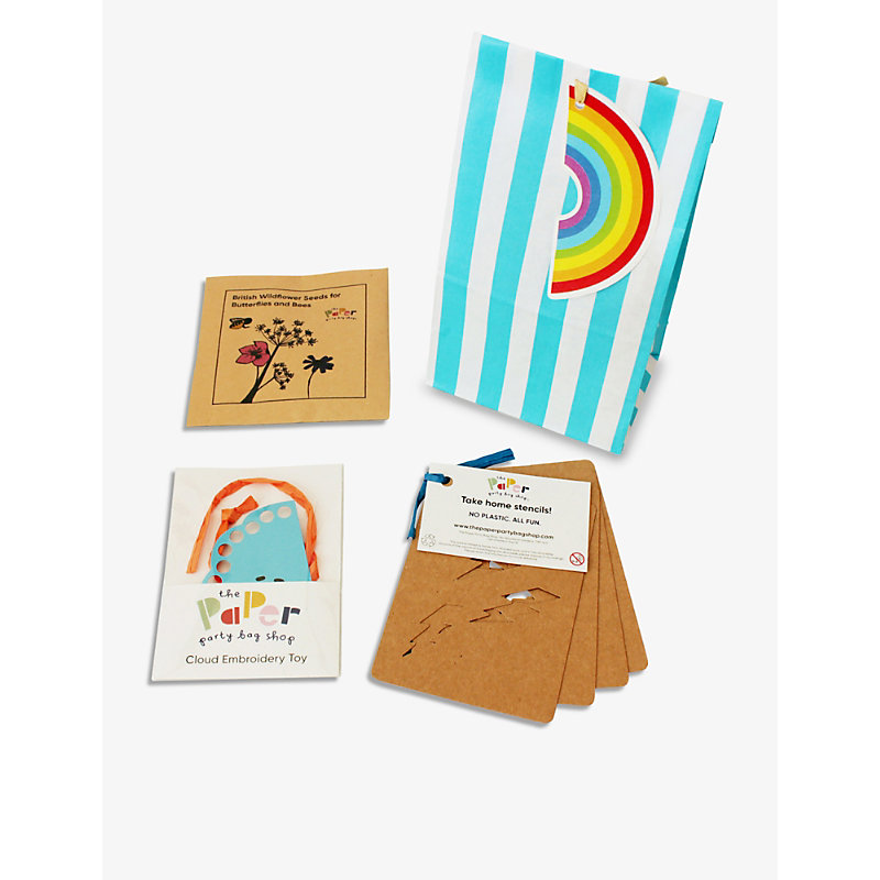 The Paper Party Bag Shop Rainbow-tag Classic-striped Party Bag