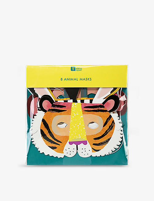 TALKING TABLES: Animal party masks set of eight
