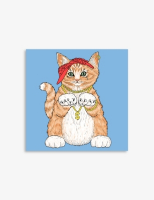 CENTRAL 23: Gangsta Cat Happy Birthday Card 14.5cm