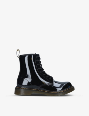Dr. Martens' Kids' 1460 8-eye Leather Boots 9-10 Years In Black