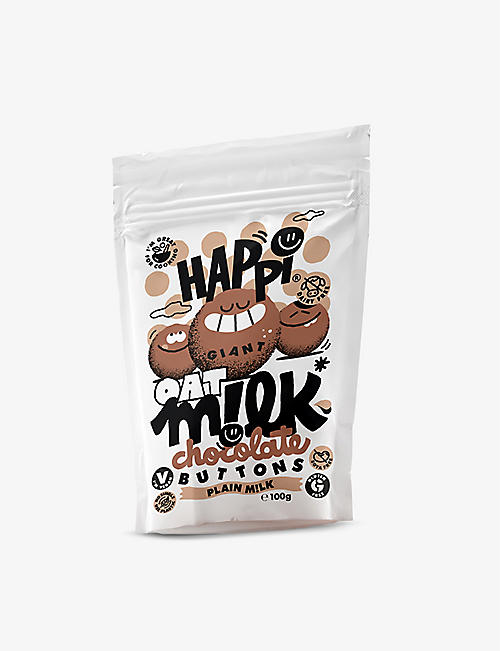 CHOCOLATE: Happi Oat M!lk chocolate buttons 100g