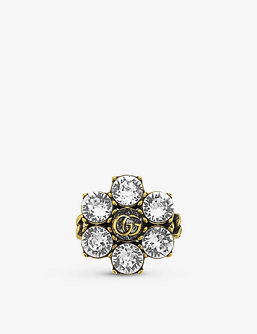 GUCCI: GG Marmont crystal ring