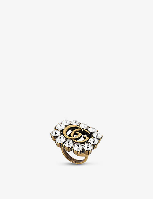 GUCCI: GG Marmont crystal ring