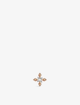 Selfridges & Co Women Accessories Jewelry Earrings Studs Kismet by Milka Vega Star 14ct rose-gold and diamond earring 