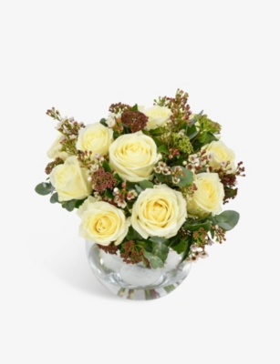 MOYSES STEVENS: A Dozen White Roses bouquet