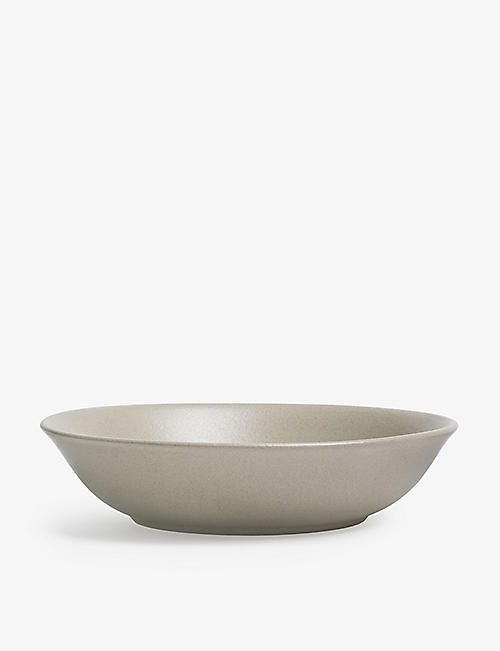 MONOWARE: Glazed stoneware grain bowl 21.8cm