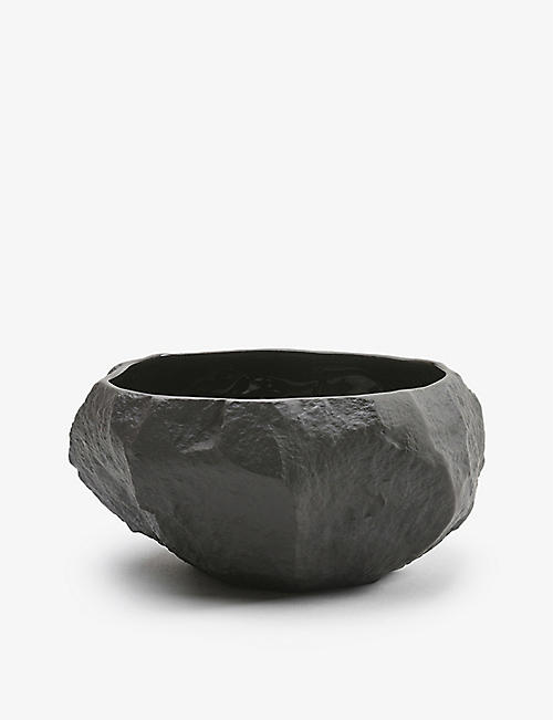 1882: Crockery Black stoneware bowl 14cm