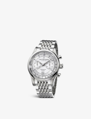 Shop Carl F Bucherer Men's Steel 00.10919.08.13.21 Manero Flyback Stainless-steel Automatic Watch