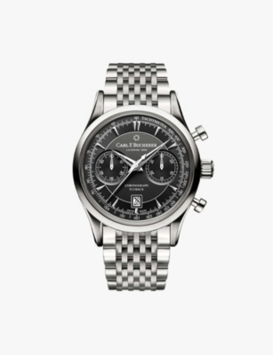 CARL F BUCHERER: 00.10919.08.33.21 Manero Flyback stainless-steel automatic watch